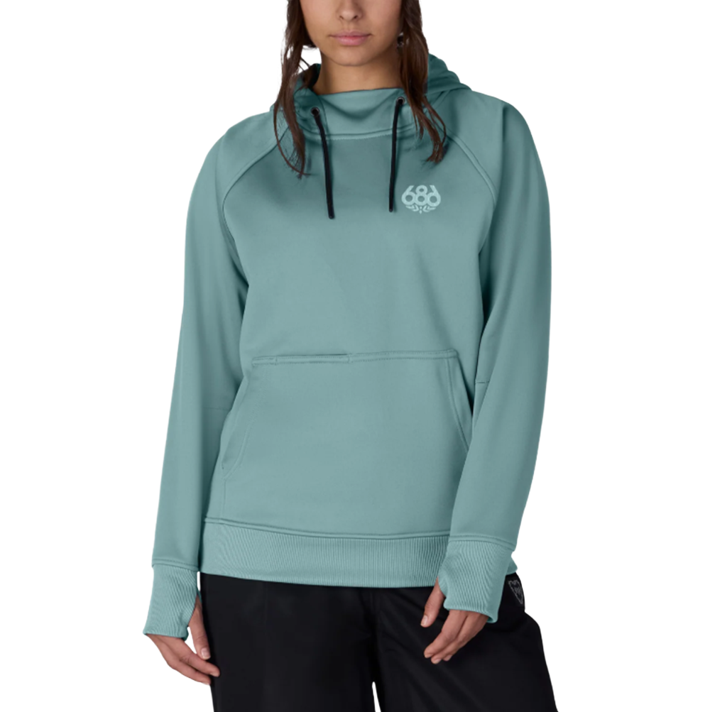 686 Bonded Fleece Hoody Womens Pale Firn