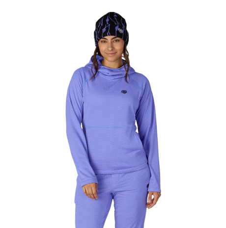 686 Mission Grid Hoody Womens Blue M