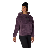 686 Sherpa Hoody Womens Black Plum