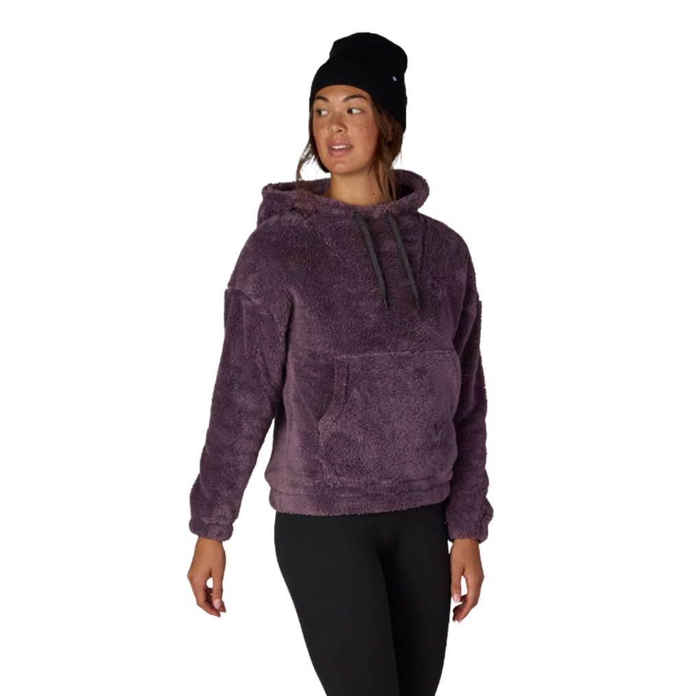 686 Sherpa Hoody Womens Black Plum M