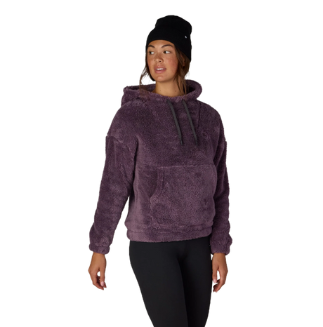 686 Sherpa Hoody Womens Black Plum M