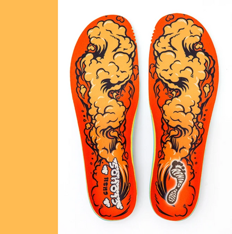Remind Cush Active Clouds 5.5mm Mid-High Insoles Red Orange