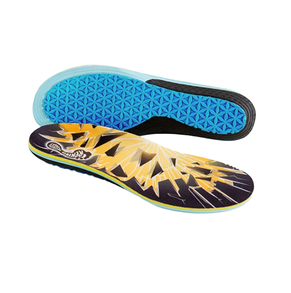 Remind Cush Impact 7mm Insoles Black Yellow 12-12.5