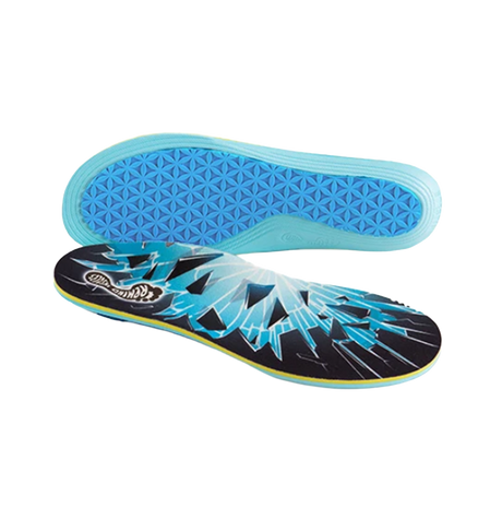 Remind Destin Impact 7mm Low Arch Insoles Black Blue 7-7.5