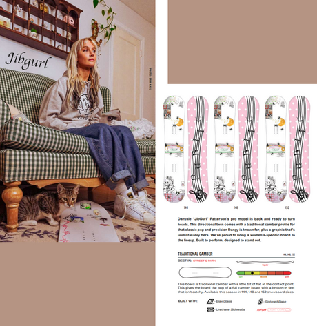 Public JibGurl Snowboard Womens 2027 White 140