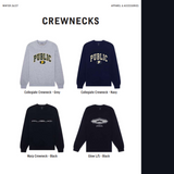 Public Collegiate Crewneck Sweatshirt Navy