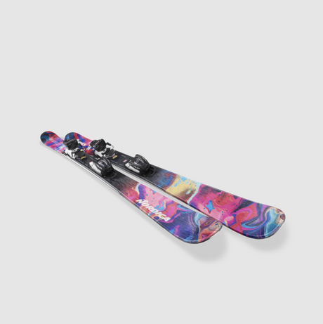 Nordica Unleashed Jr 70 Ski Combo Blue 138