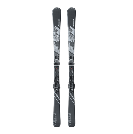 Nordica Wild Belle 74 TP2 10FDT Ski Combo Black Blue 150