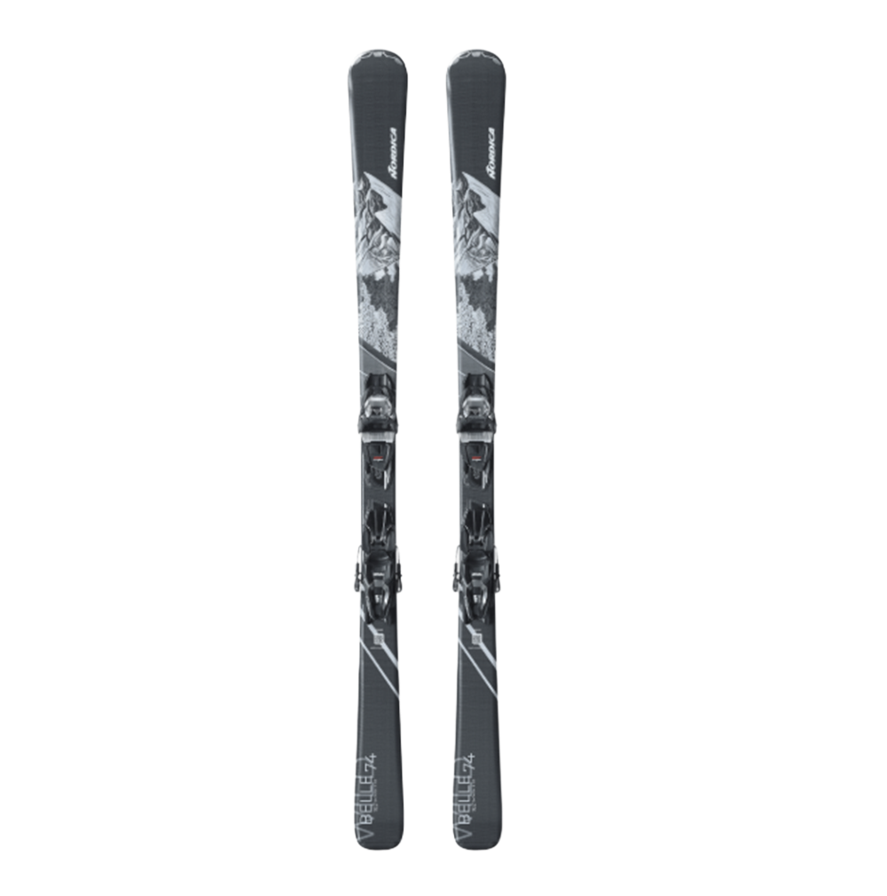 Nordica Wild Belle 74 TP2 10FDT Ski Combo Black Blue 138