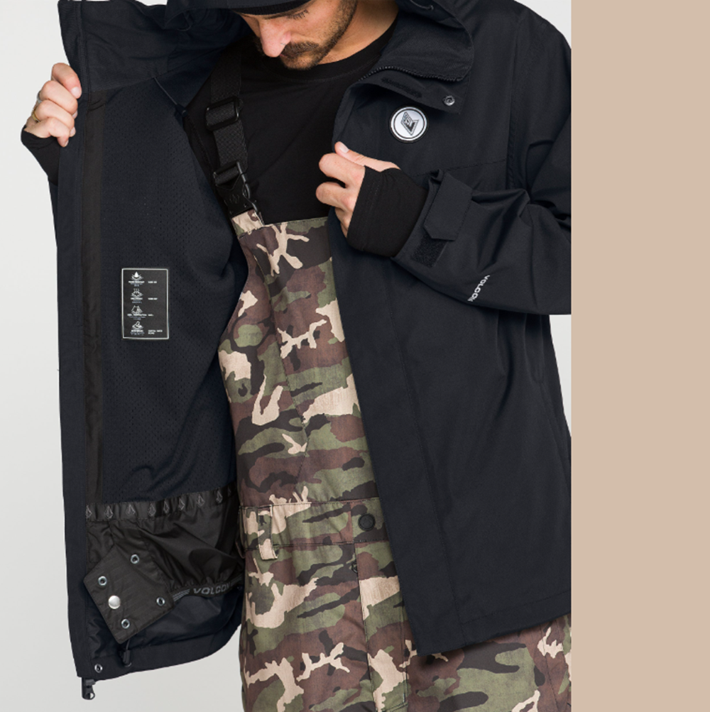 Volcom Buck Three Eighty Insulated Jacket Black