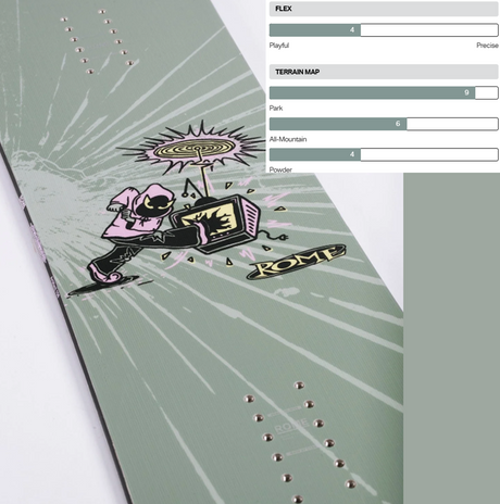 Rome Artifact Snowboard 2027 Green 150