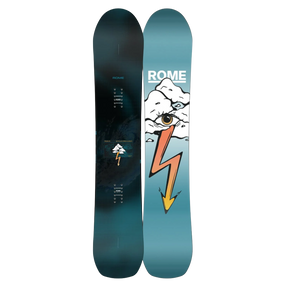 Rome Stale Crewzer Snowboard 2027 Black Blue 157