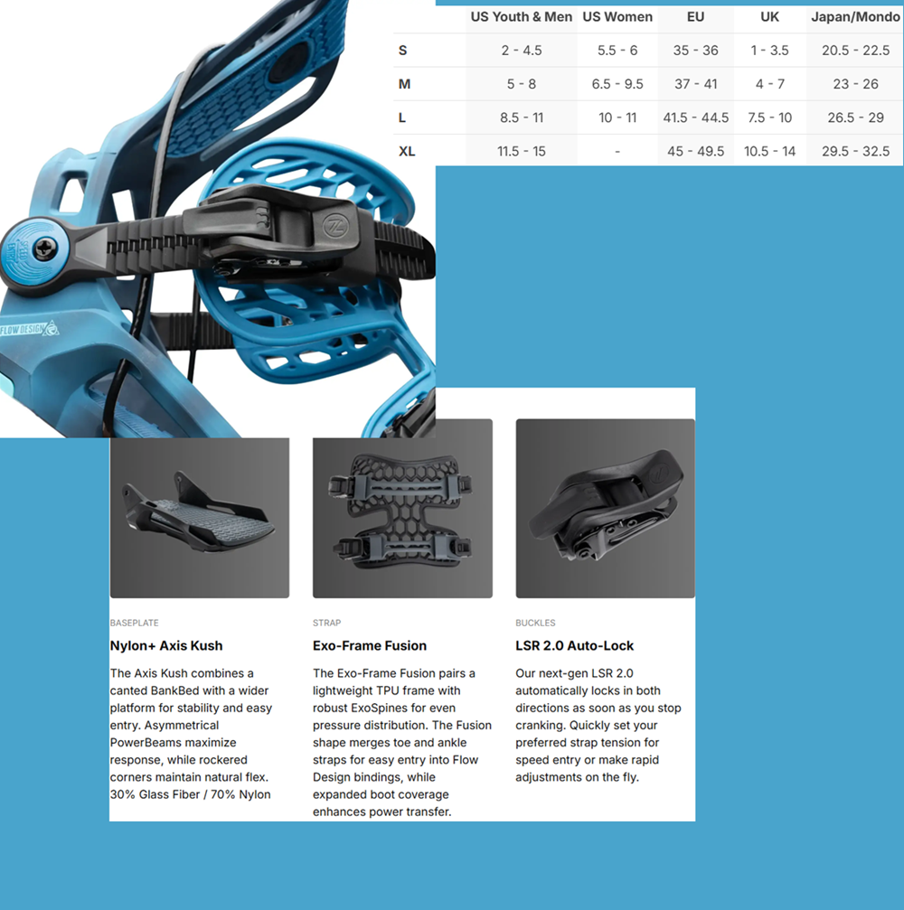 Nidecker Flow Fenix Bindings 2027 Nightshade Large
