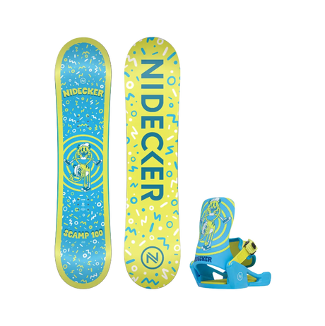 Nidecker Scamp Snowboard Complete w/ Bindings 2027 Blue Green 100