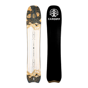 Cardiff Powgoda Enduro Snowboard White Gold 162