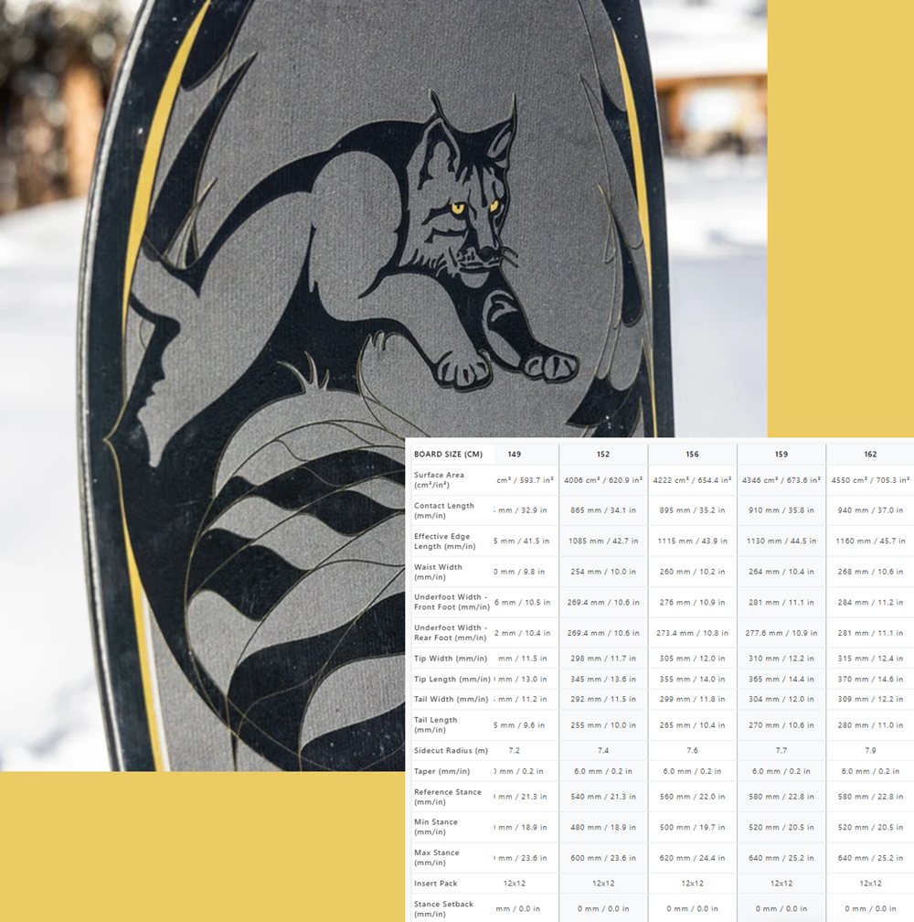Cardiff Lynx Snowboard Black 152