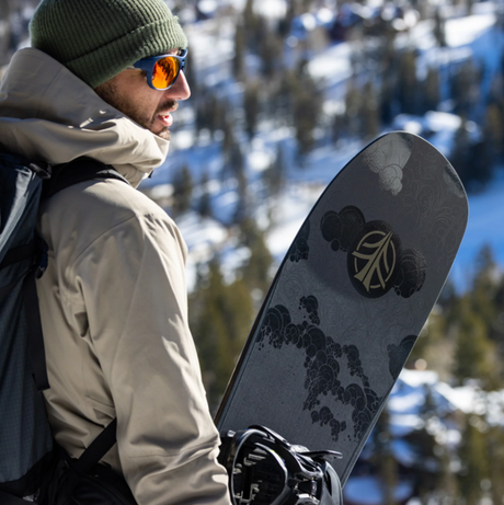 Cardiff Powdoga Pro Carbon Snowboard Grey 158