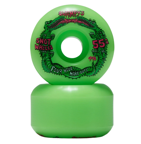 Snot Swampy Four Hour Conical Wheels Set Neon Green 55/99a