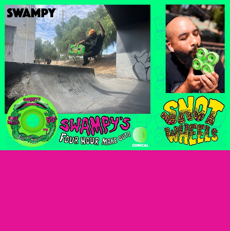 Snot Swampy Four Hour Conical Wheels Set Neon Green 55/99a