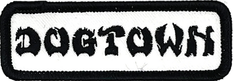 DOGTOWN WORK PATCH 4x1.25" BLK/WHT