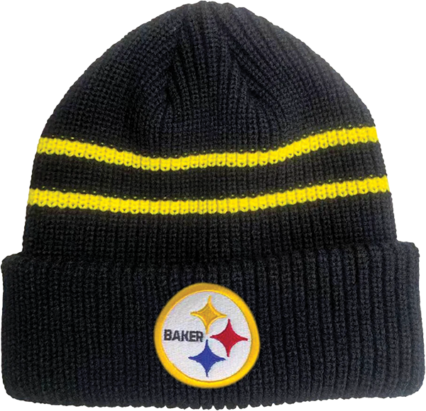 BAKER STEALING BEANIE BLACK YELLOW