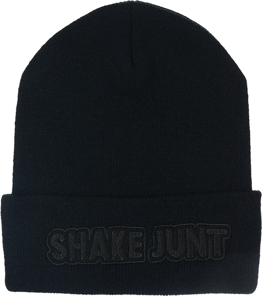 SHAKE JUNT STRETCH LOGO BEANIE BLACK