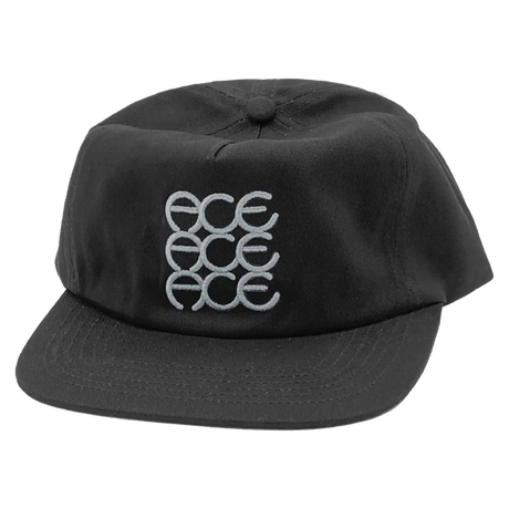 ACE FINISH 6 PANEL HAT ADJ-OFF BLACK