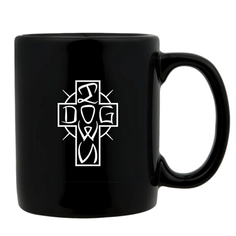 DT ESE CROSS MUG 11OZ BLACK