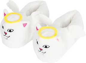 RIP N DIP LORD ANGEL PLUSH SLIPPERS L/XL 9-13 WHT