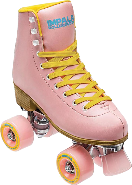 IMPALA SIDEWALK SKATES PINK/YEL-SIZE 6