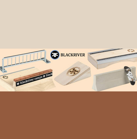 Blackriver Marble Box Low Fingerboard Obstacle Grey Natural 3 x11
