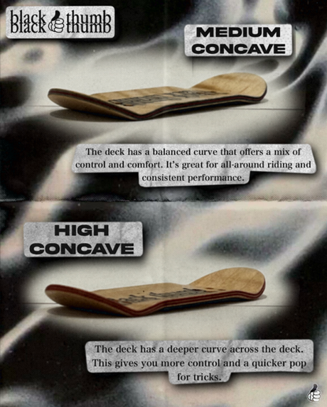 BlackThumb Boat Fingerboard Deck Orange 34mm High