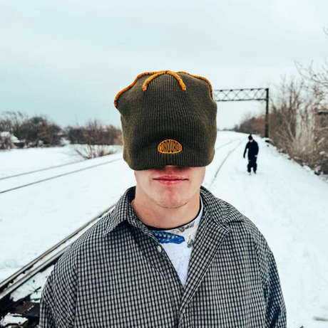 Corduroy Static Camo Beanie Midnight