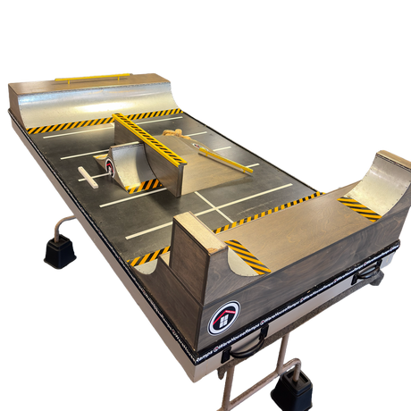 Warehouse Hazard Fingerboard Park Yellow Grey 4x6