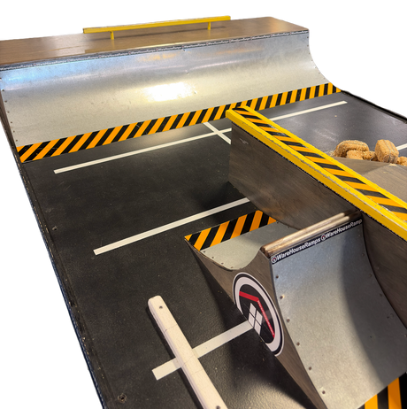 Warehouse Hazard Fingerboard Park Yellow Grey 4x6