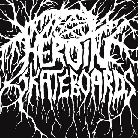 Heroin Mutate or Die Tats Sticker White Green 5.5inch
