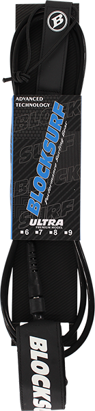 BLOCK SURF ULTRA LEASH 6' BLK/SOLID BLK