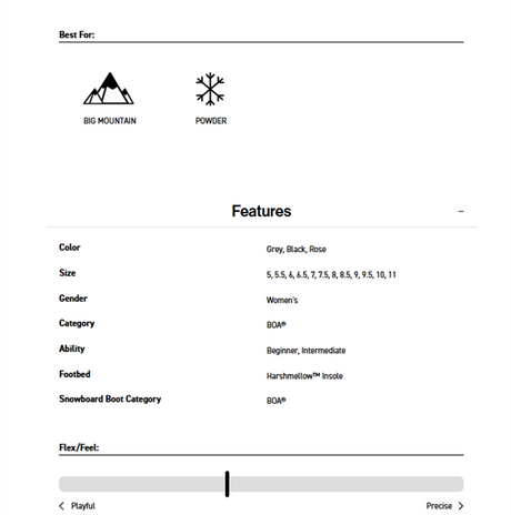 K2 Haven Snowboard Boots 2627 Womens Grey 7