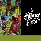 The Killing Floor Caution Kids At Play Skateboard Deck Blue Grey 8x14.12WB