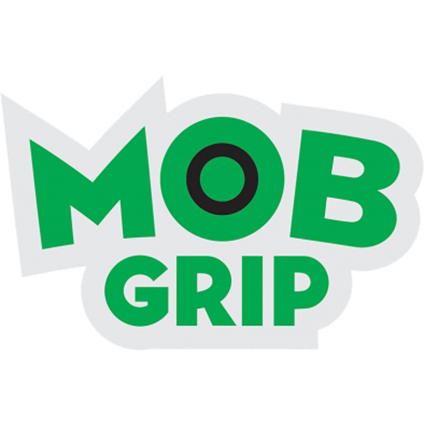 MOB Logo Sticker Med White Green 3.25 inch