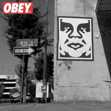 Obey Pigment Bold 6 Panel Hat Black Strapback