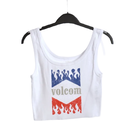 Volcom Heatwave Tidal Wave Tank Womens White L