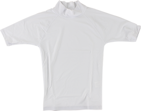 BLOCK SURF RASH GUARD / SHORT SLEEVE M-WHITE