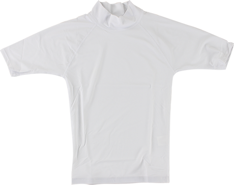 BLOCK SURF RASH GUARD / SHORT SLEEVE M-WHITE