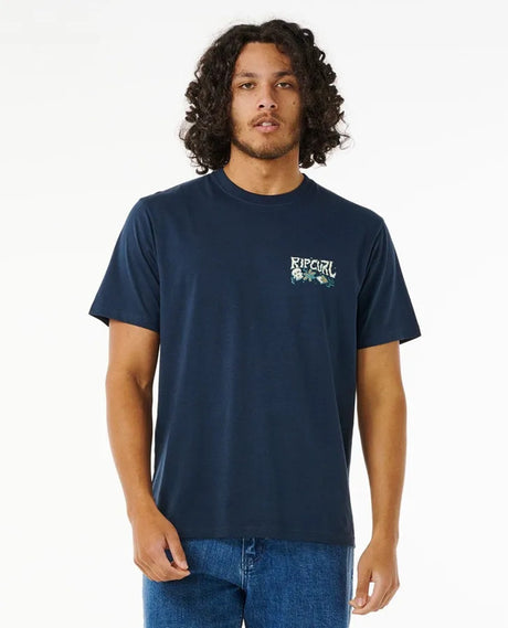 Rip Curl Pushin Daisies Tshirt Dark Navy