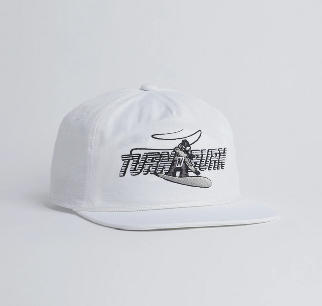 Coal Field Hat Turn N Burn White Snapback