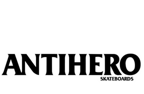 Anti Hero Backhero Long Sticker Black White 8 inch