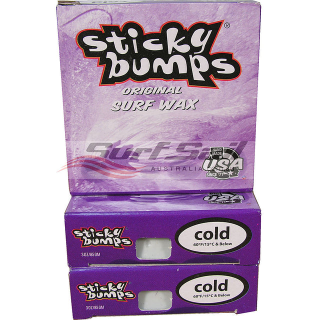 Sticky Bumps Surf Wax OG White COLD (3 PACK)
