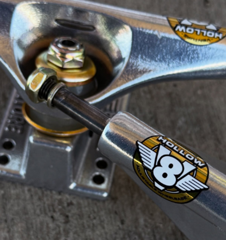 Venture V-Hollow Lights V8 Polished Trucks Silver 5.6 Set